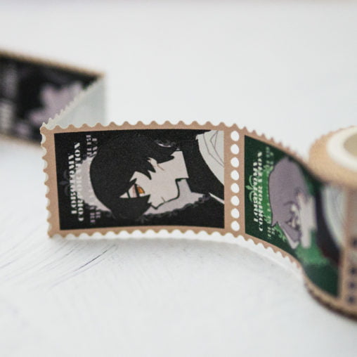 オリジナルマスキングテープの制作、フレークシール、切手風ロール付箋 